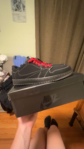 Nike sneakers on box
