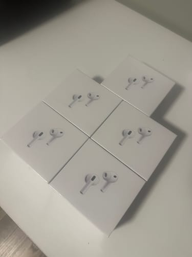 Sealed AirPods boxes